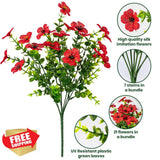 Lnoicy 20 Bundles Artificial Flowers Fake Plants Eucalyptus Green Plant