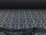 Embroidered Stretch Lace Apparel Fabric Sheer Floral Midnight Navy Blue WW511 Flowering Plants