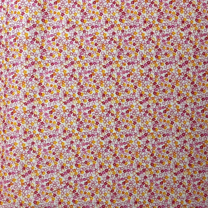 Little Flowers Red Yellow by Jo-Ann Cotton Fabric - ONE YARD Flowering Plants