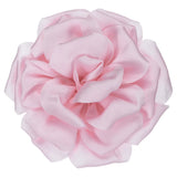 4" Silk Satin Flower Brooch Pin Large Peony Floral Lapel Pin Pink Peony