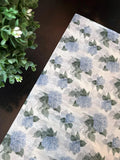 HYDRANGEA BLOSSOMS Design Tissue Paper Sheet Choose Size & Package Amount Hydrangea