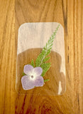 Pressed Wildflower Purple Hydrangea & Fern Handmade Mini Bookmark for Gifting Hydrangea
