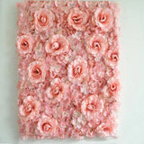 8 Blush Roses and Hydrangea Flowers Mat Wall Backdrop Panels Wedding Decorations Hydrangea