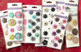 YOU CHOOSE - HANDMADE 3D FLOWER STICKERS BY FOREVER IN TIME RARE Daisies