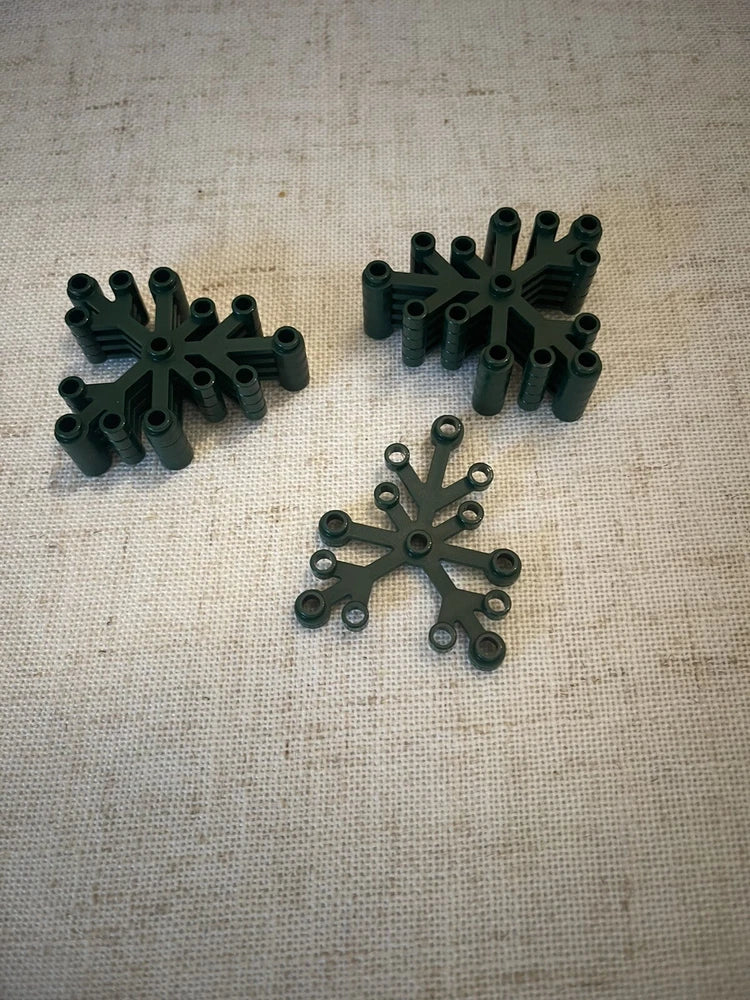 LEGO- NEW- #2417- DARK GREEN-PLANT LEAVES 6 x 5 -10 PIECES Green Plant
