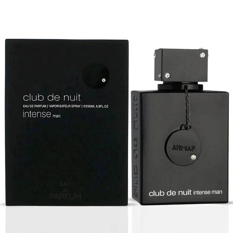 ARMAF eau de parfum spray bottle with dark glass, cap, and hanging round tag