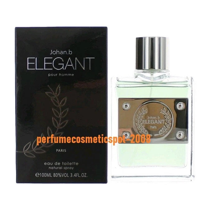 NIB ELEGANT POUR HOMME by JOHAN B FOR MEN 3.4 OZ / 100 ML EAU DE TOILETTE SPRAY EDT
