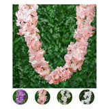 7 ft long 3D Chain Silk Hydrangea Wedding Party Garlands Flowers Decorations Hydrangea