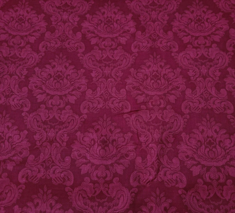 Damask Print BTY Sharon Kesslers Concord Tonal Wine Flowering Plants