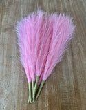 6 Piece Fluffy Artificial Pampas Grass For Wedding Or Boho Home Decor 18Ó Pink Pampas Grass