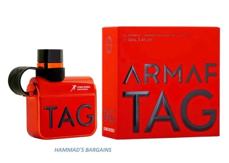 TAG UOMO ROSSO BY ARMAF EDP 3.4 OZ / 100 ML FOR MEN (NIB)SEALED EDP