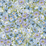 SWEET As CAN BEE ~ By Susan Winget ~Blue and Purple Flowers Hydrangea Coneflower Hydrangea