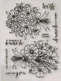 Flower Bouquet Clear Stamp Set Bouquet