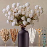 High-End Faux Flower Bouquet with Dried Pampas Grass Decor Ð Realistic Art Pampas Grass