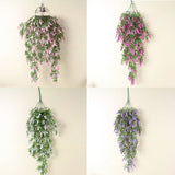 Living Room Plant Lavender Wall Decoration Hanging Plastic Flowers Hanging Fake Dried Flower