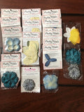 HUGE Lot 16 Vintage NIP Pretty Petals SIRO CRAFTS LIly Rose Gladiola Movie Prop Carnation