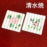Kiyomizu Ware Chopstick Rest Incense Flower Raft 2 Pieces Kyoto Hydrangea USED K Hydrangea