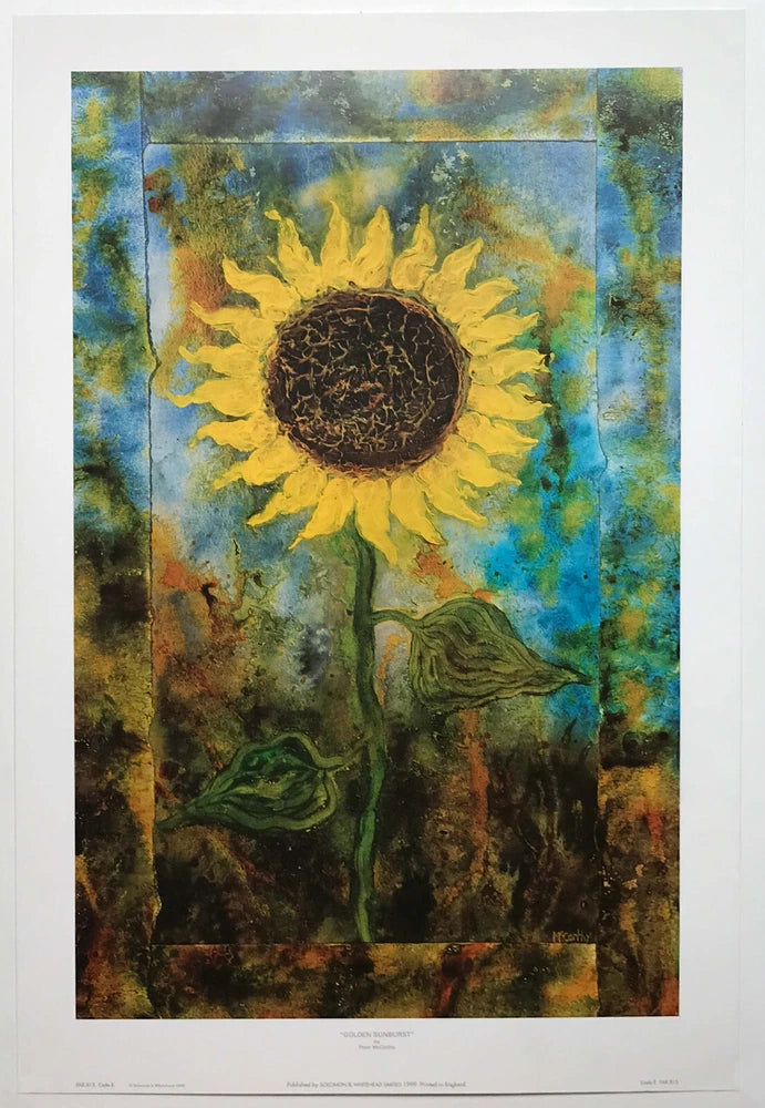 "Golden Sunburst" Sunflower  by artist Peter McCarthy Sunflower