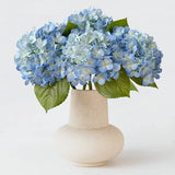 20in 4PCS Faux Hydrangea Artificial Flowers Lifelike Latex Hydrangeas Faux Blue Hydrangea