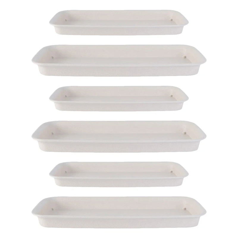 6 Pcs Gardening Flowerpot Base Succulent Saucers Tray for Plants Indoor Plastic Garden Plants