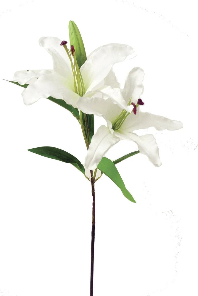 White Lily Garden Stem Artificial Flower Lily