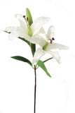 White Lily Garden Stem Artificial Flower Lily