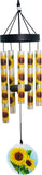 Sunflower Small UV Wind Chime - Outdoor Garden DŽcor - Decorative Chimes for ... Sunflower