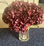 allen + roth 15-in Red Indoor Artificial Hydrangea Artificial Flower Hydrangea
