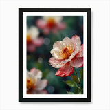 Peony Flower 1 Art Print Framed Wall Art Poster Canvas Print Picture Peony