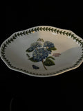 Portmeirion Botanic Garden Hydrangea Oval Pickle Dish 8 1/2" NWT Hydrangea