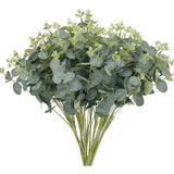 47cm Faux Eucalyptus Stems Premium Silk Green Plants for Living Room Decor Green Plant