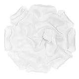 4" Silk Satin Flower Brooch Pin Large Peony Floral Lapel Pin White Peony