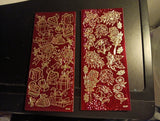 2X HOLOGRAPHIC  STICKERSÊSCRAPBOOKING NEW   (ST1081)   ROSES/GIFTS RED Roses