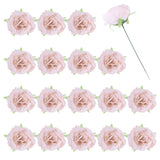 25Pcs Peonies Artificial Flowers, Fake Peony Flowers with Stems, Soft Pink Peony