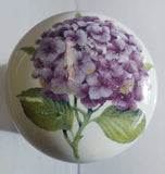 Cabinet Knobs Purple Hydrangea Flower Hydrangea