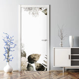 Hydrangea flowers Bubble Free Door sticker Peel and stick mural Vintage leaf Hydrangea
