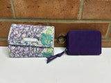 Vera Bradley Wallets Happy Hydrangea Pattern And Elderberry Purple Hydrangea