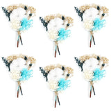6pcs Mini Dried Flower Bouquets Boho Small Dried Flower Bouquets Wildflower M... Dried Flower