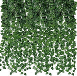24 Pack 173ft Artificial Ivy Greenery Garland,Green Leaves for Jungle Theme dec. Green Plant