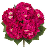 Rose Red Hydrangea Artificial Flowers Large Artificial Hydrangeas Silk Flower... Hydrangea