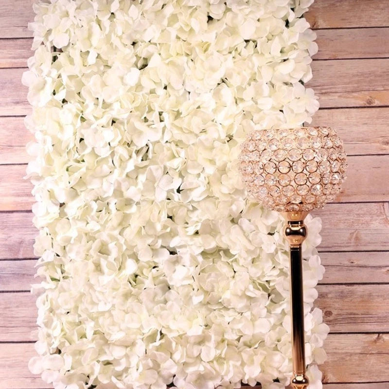 5x Cream Hydrangea Flower Wall Wedding Backdrop Party Venue Decoration 40 x 60cm Hydrangea