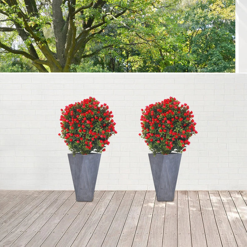 Home Decor 2 Pcs Artificial Boxwood Ball Topiary Tree Fake Outdoor Plants New Green Plant