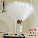 60pcs White Pampas Grass - 24 Inch Faux Pampas Grass Decor, 60 Pieces Aa White Pampas Grass