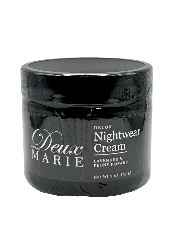 Deux MARIE Detox Nightwear Cream with Lavender & Peony Flower 2 oz. Peony