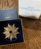 Vintage Avon Sunflower, Pin, Gold Tone Textured 1972 _ Sunflower