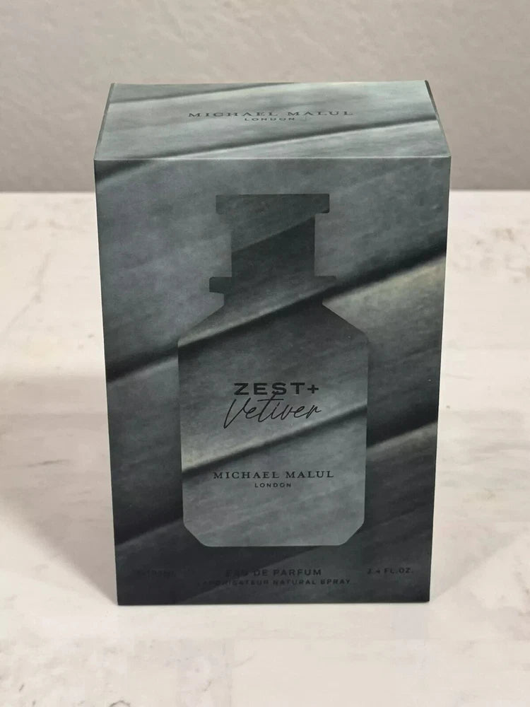 Zest + Vetiver By Michael Malul 3.4 fl.oz/100ml Eau De Parfum For Men EDP