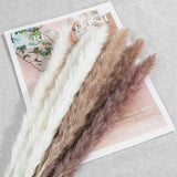 15PCS Natural Dried Pampas Grass 24 In. Reed Flower Wedding Bouquet Home Decors Dried Flower