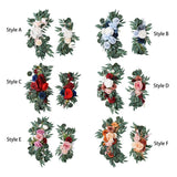 Rustic Wedding Arch Rose Wreath Hanging for Wedding Car Bouquet