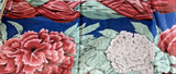 47" X 54" wide P. Kaufmann Scotchgard Fabric red Rose & White Hydrangea flowers Hydrangea