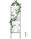 VEVOR Metal Garden Trellis for Climbing Plant Support 60 x 15 in Rustproof Garden Plants